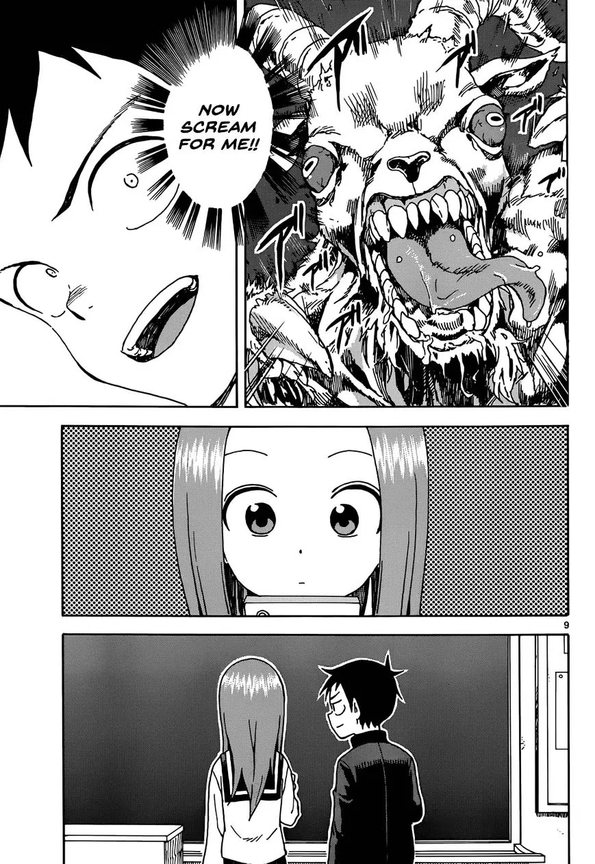 Karakai Jouzu no Takagi-san Chapter 42 page 9 - Chapter 42: Horror