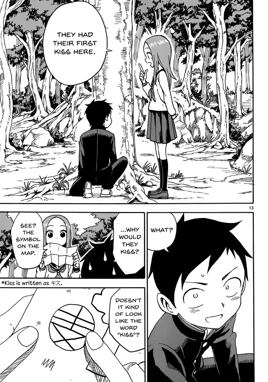 Karakai Jouzu no Takagi-san Chapter 43 page 13 - Chapter 43: Treasure Hunting