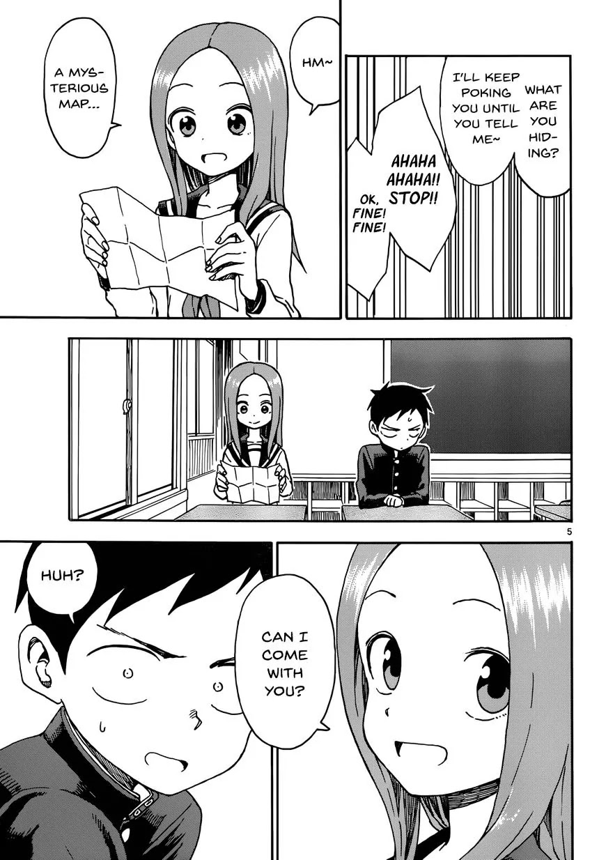 Karakai Jouzu no Takagi-san Chapter 43 page 5 - Chapter 43: Treasure Hunting