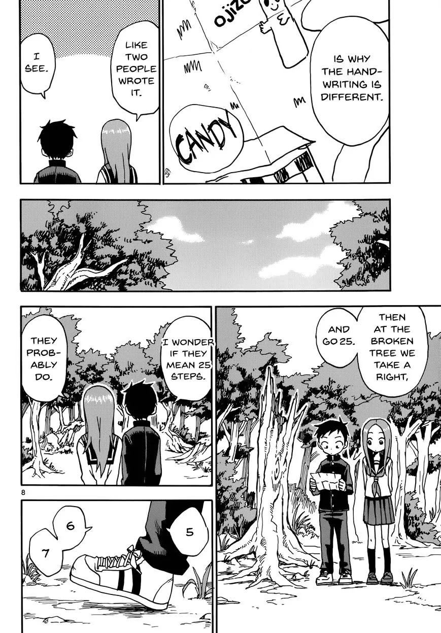Karakai Jouzu no Takagi-san Chapter 43 page 8 - Chapter 43: Treasure Hunting