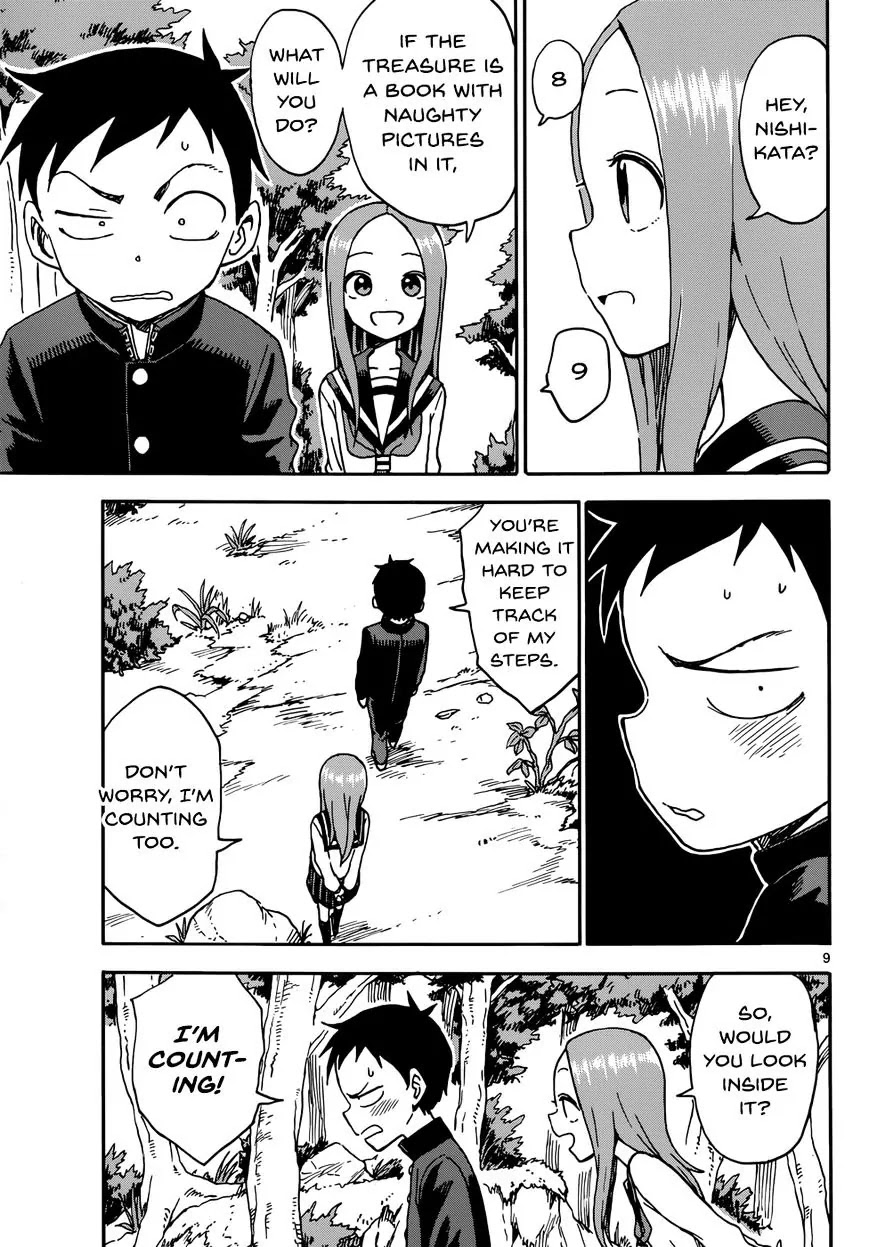 Karakai Jouzu no Takagi-san Chapter 43 page 9 - Chapter 43: Treasure Hunting