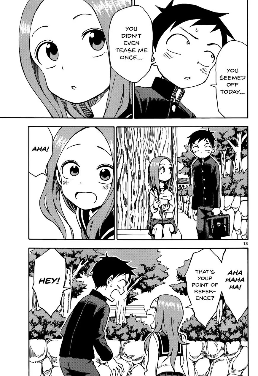 Karakai Jouzu no Takagi-san Chapter 44 page 13 - Chapter 44: Worries