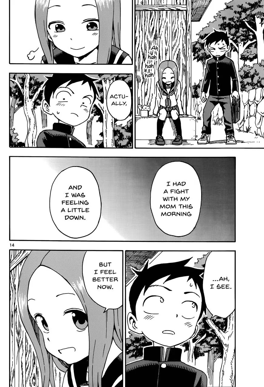Karakai Jouzu no Takagi-san Chapter 44 page 14 - Chapter 44: Worries