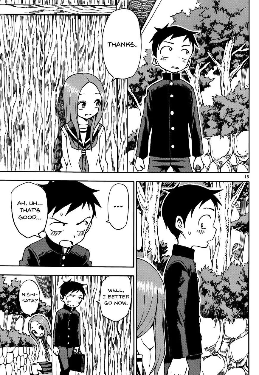 Karakai Jouzu no Takagi-san Chapter 44 page 15 - Chapter 44: Worries