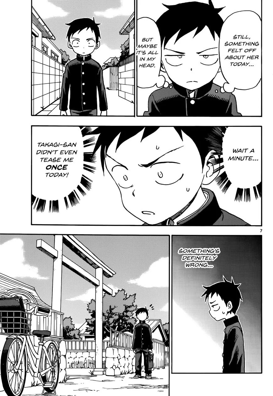 Karakai Jouzu no Takagi-san Chapter 44 page 7 - Chapter 44: Worries