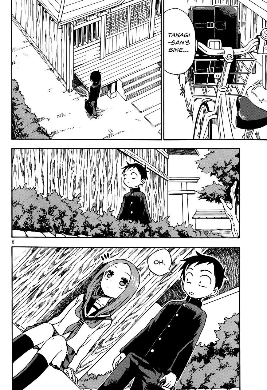 Karakai Jouzu no Takagi-san Chapter 44 page 8 - Chapter 44: Worries