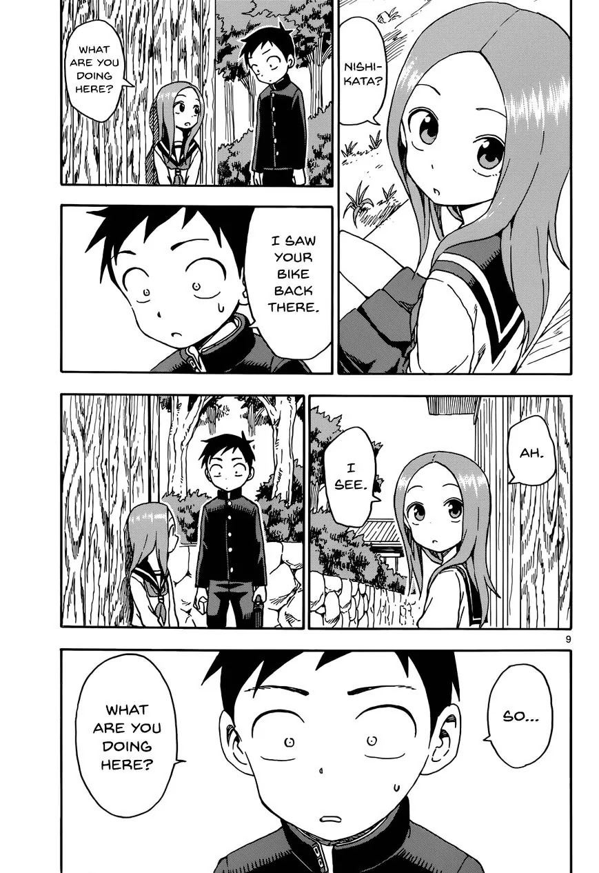 Karakai Jouzu no Takagi-san Chapter 44 page 9 - Chapter 44: Worries