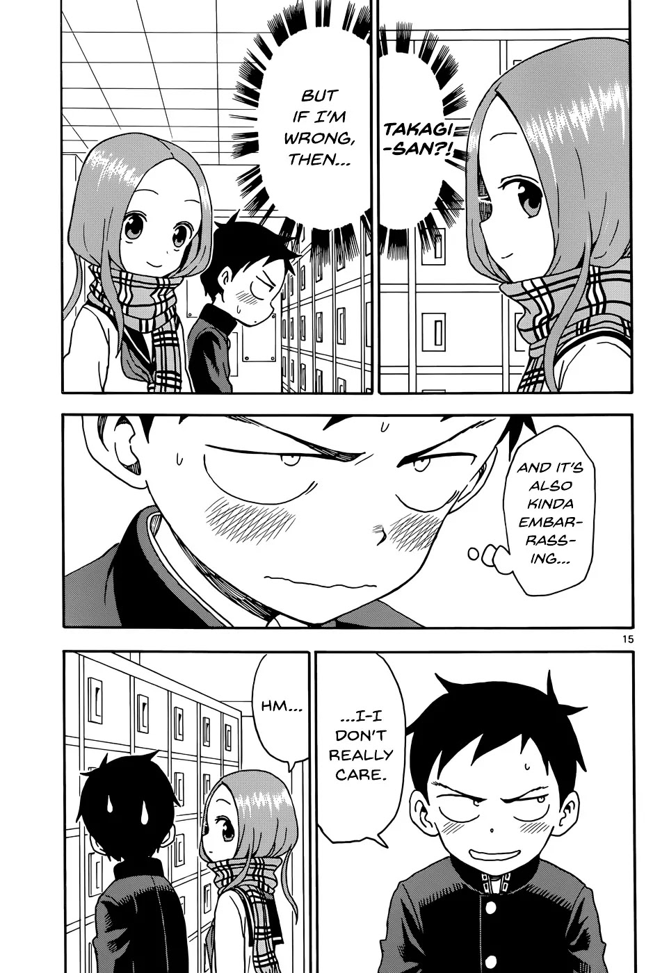 Karakai Jouzu no Takagi-san Chapter 45 page 15 - Chapter 45: Valentine's