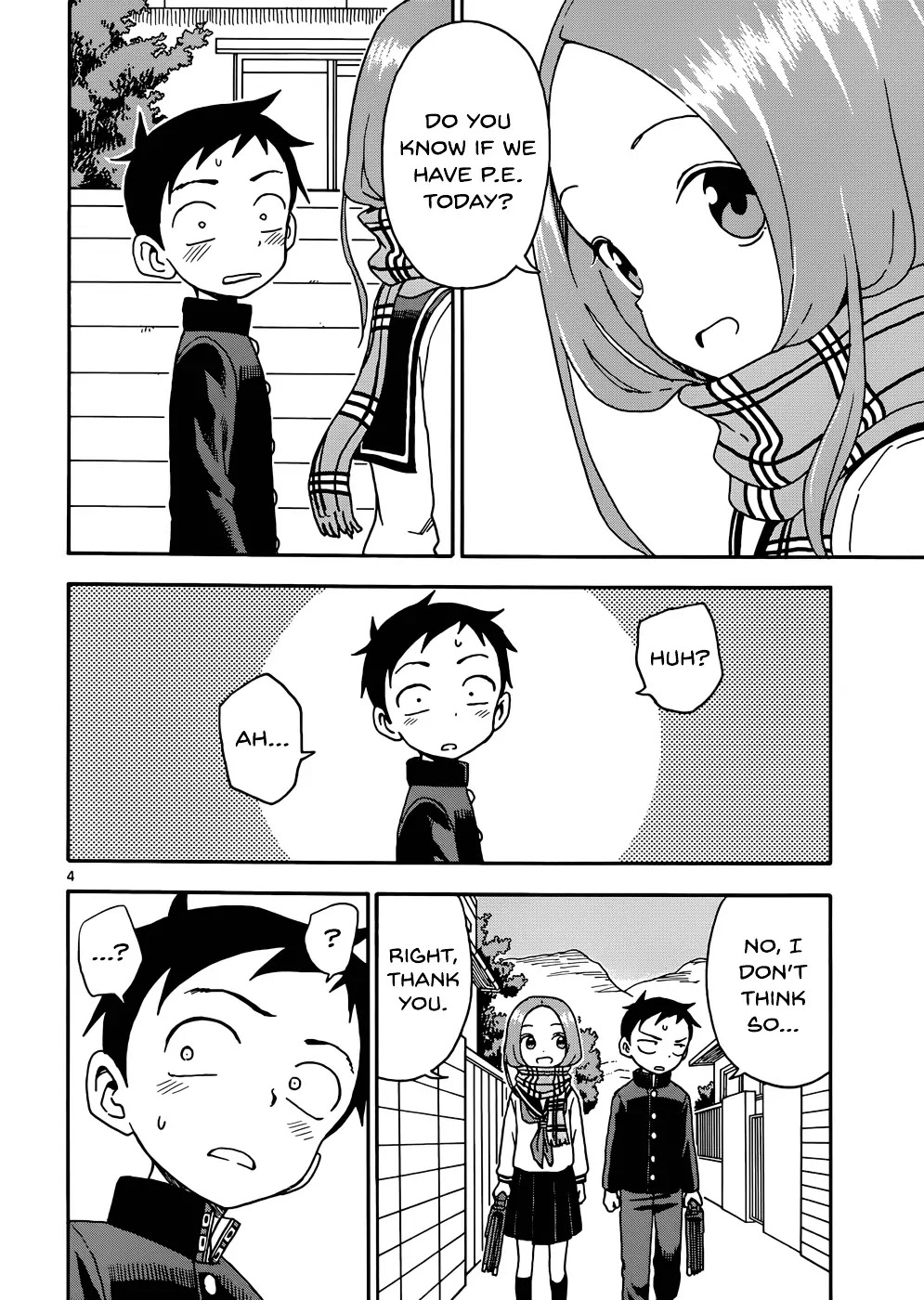 Karakai Jouzu no Takagi-san Chapter 45 page 4 - Chapter 45: Valentine's