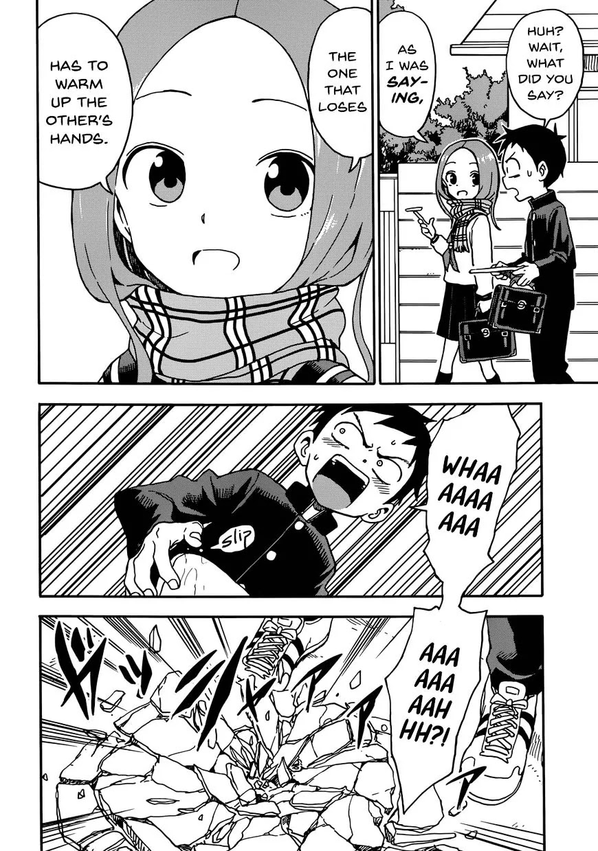 Karakai Jouzu no Takagi-san Chapter 46 page 12 - Chapter 46: Ice