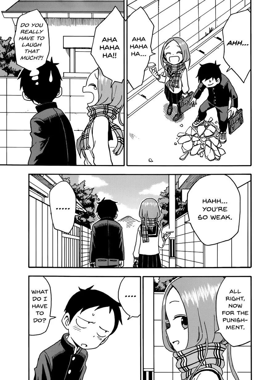 Karakai Jouzu no Takagi-san Chapter 46 page 13 - Chapter 46: Ice