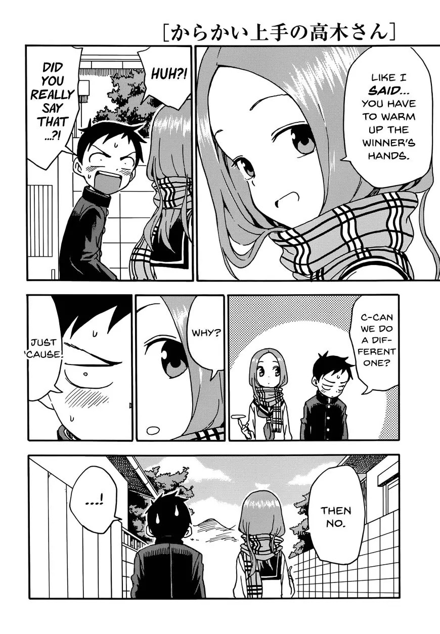 Karakai Jouzu no Takagi-san Chapter 46 page 14 - Chapter 46: Ice