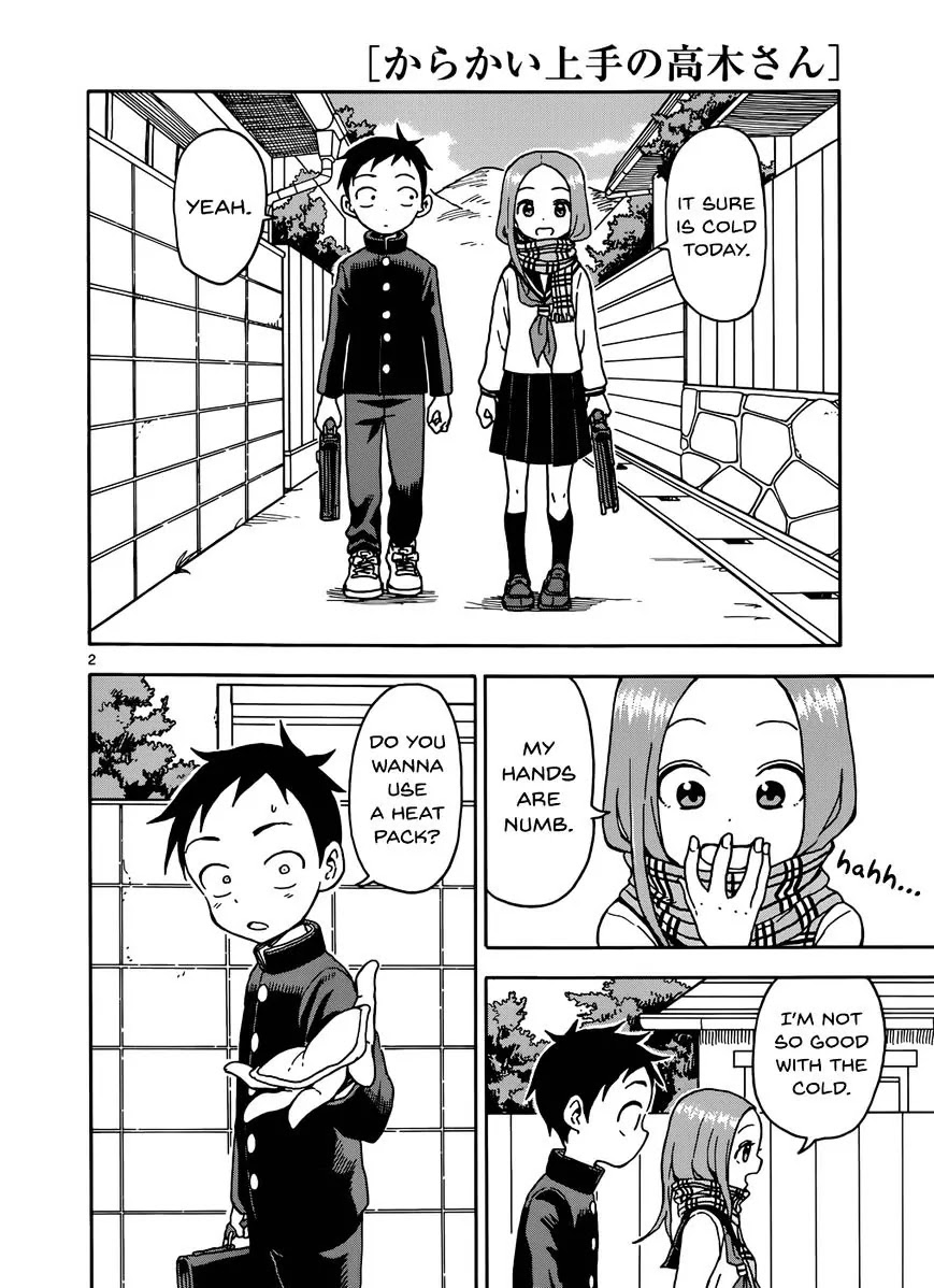 Karakai Jouzu no Takagi-san Chapter 46 page 2 - Chapter 46: Ice