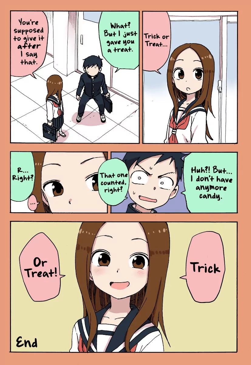 Karakai Jouzu no Takagi-san Chapter 47.5 page 8 - Chapter 47.5: Extras