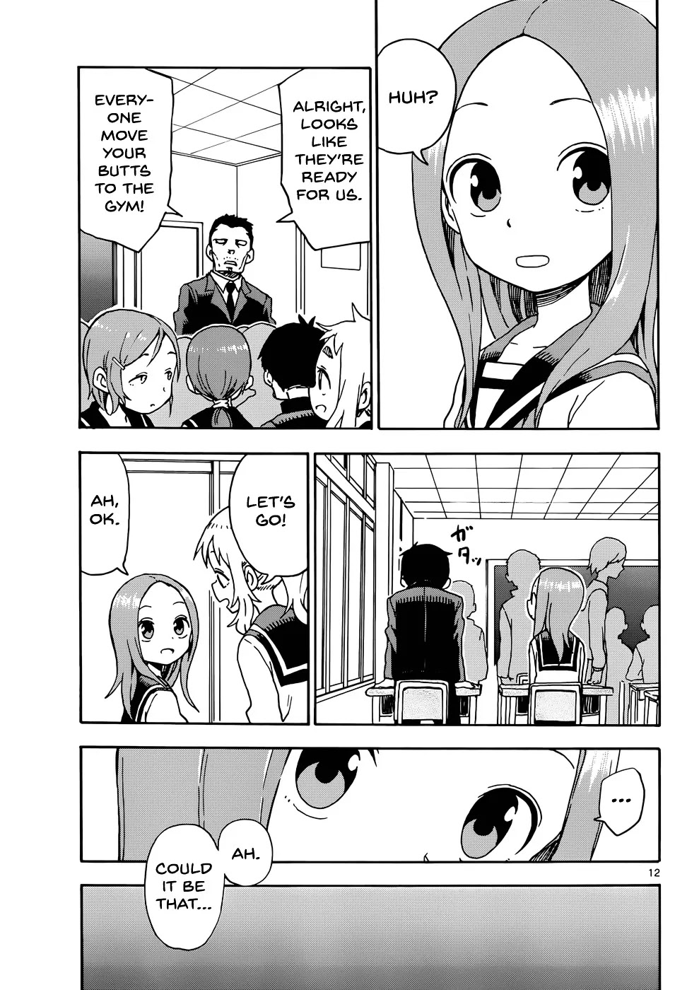 Karakai Jouzu no Takagi-san Chapter 48 page 12 - Chapter 48: Entrance Ceremony