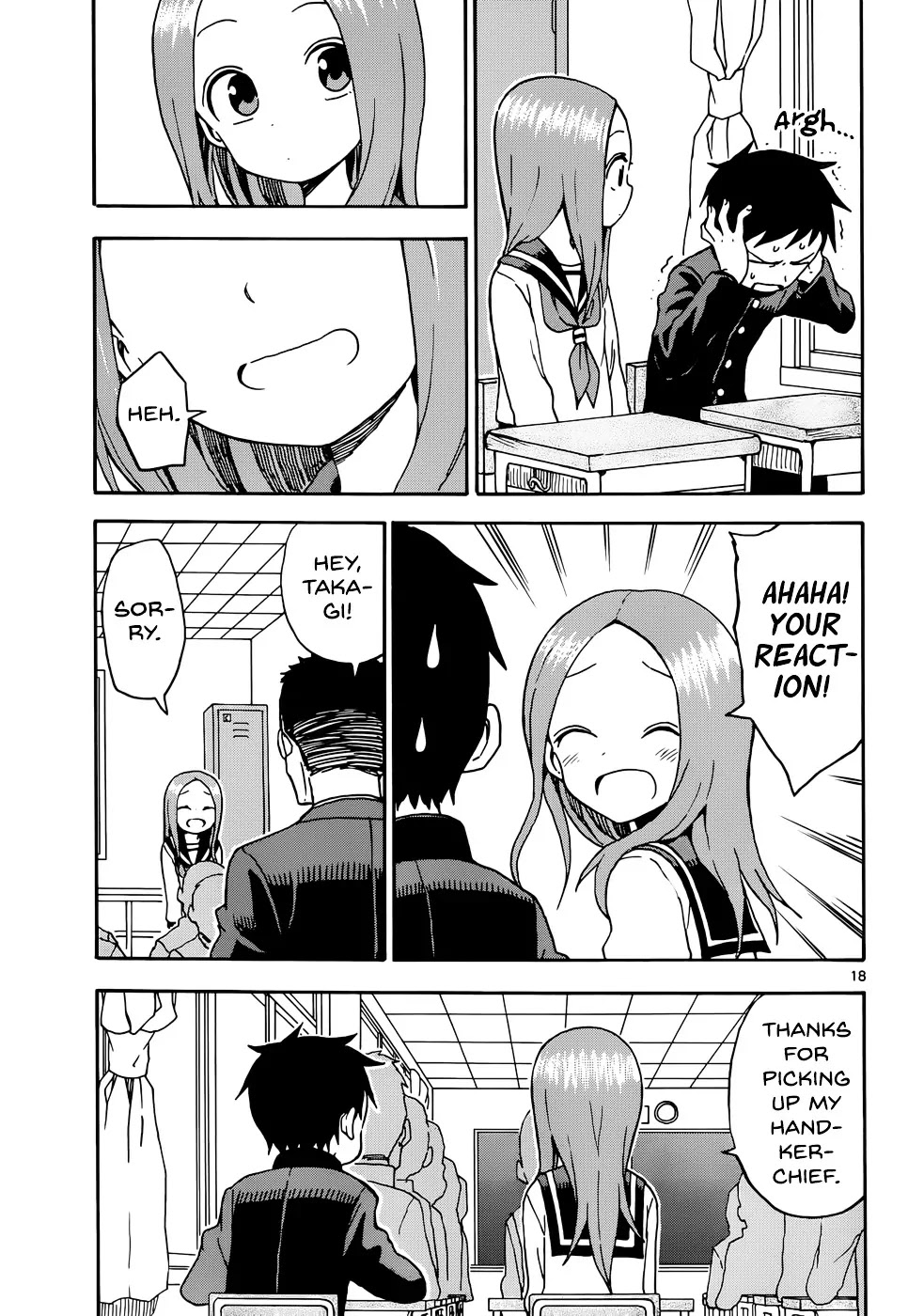 Karakai Jouzu no Takagi-san Chapter 48 page 18 - Chapter 48: Entrance Ceremony