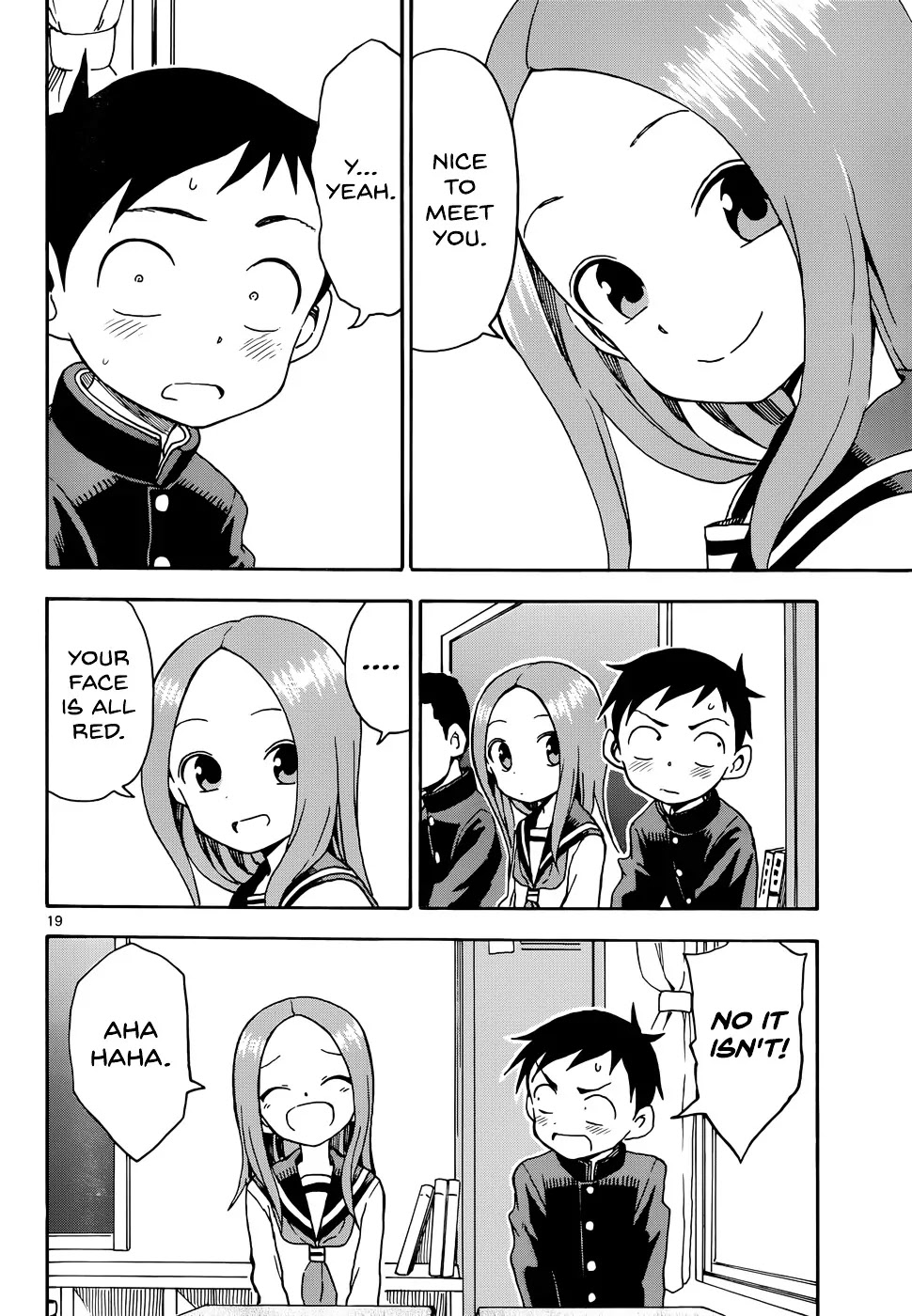 Karakai Jouzu no Takagi-san Chapter 48 page 19 - Chapter 48: Entrance Ceremony