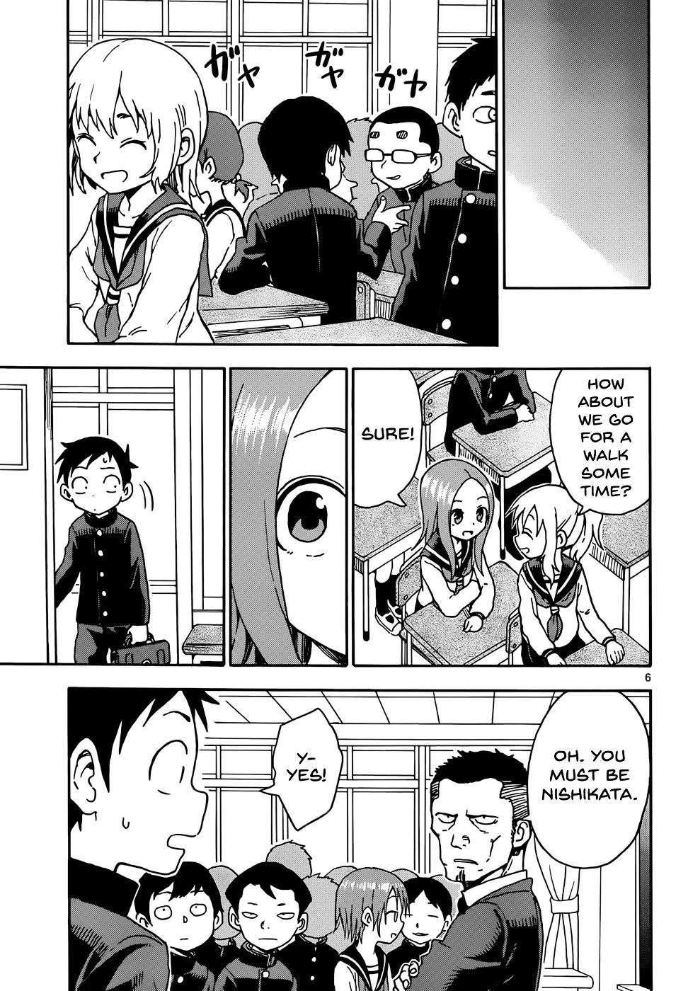 Karakai Jouzu no Takagi-san Chapter 48 page 6 - Chapter 48: Entrance Ceremony