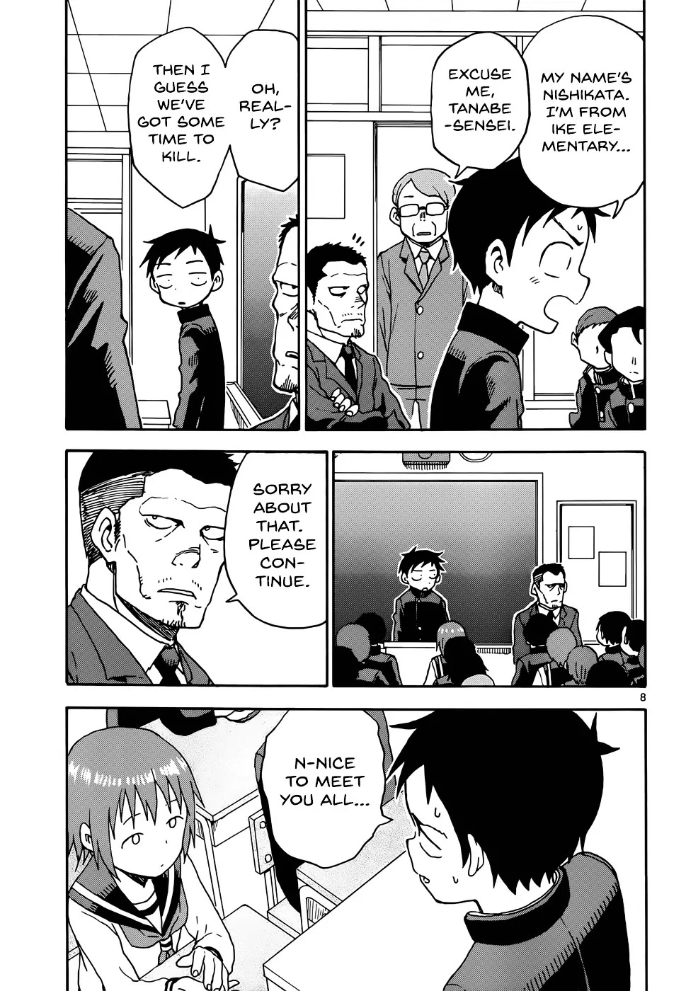 Karakai Jouzu no Takagi-san Chapter 48 page 8 - Chapter 48: Entrance Ceremony
