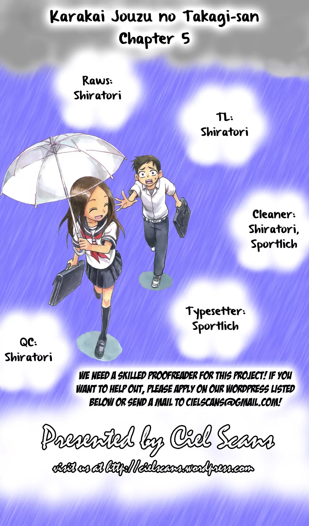 Karakai Jouzu no Takagi-san Chapter 5 page 1 - Chapter 5: Empty cans