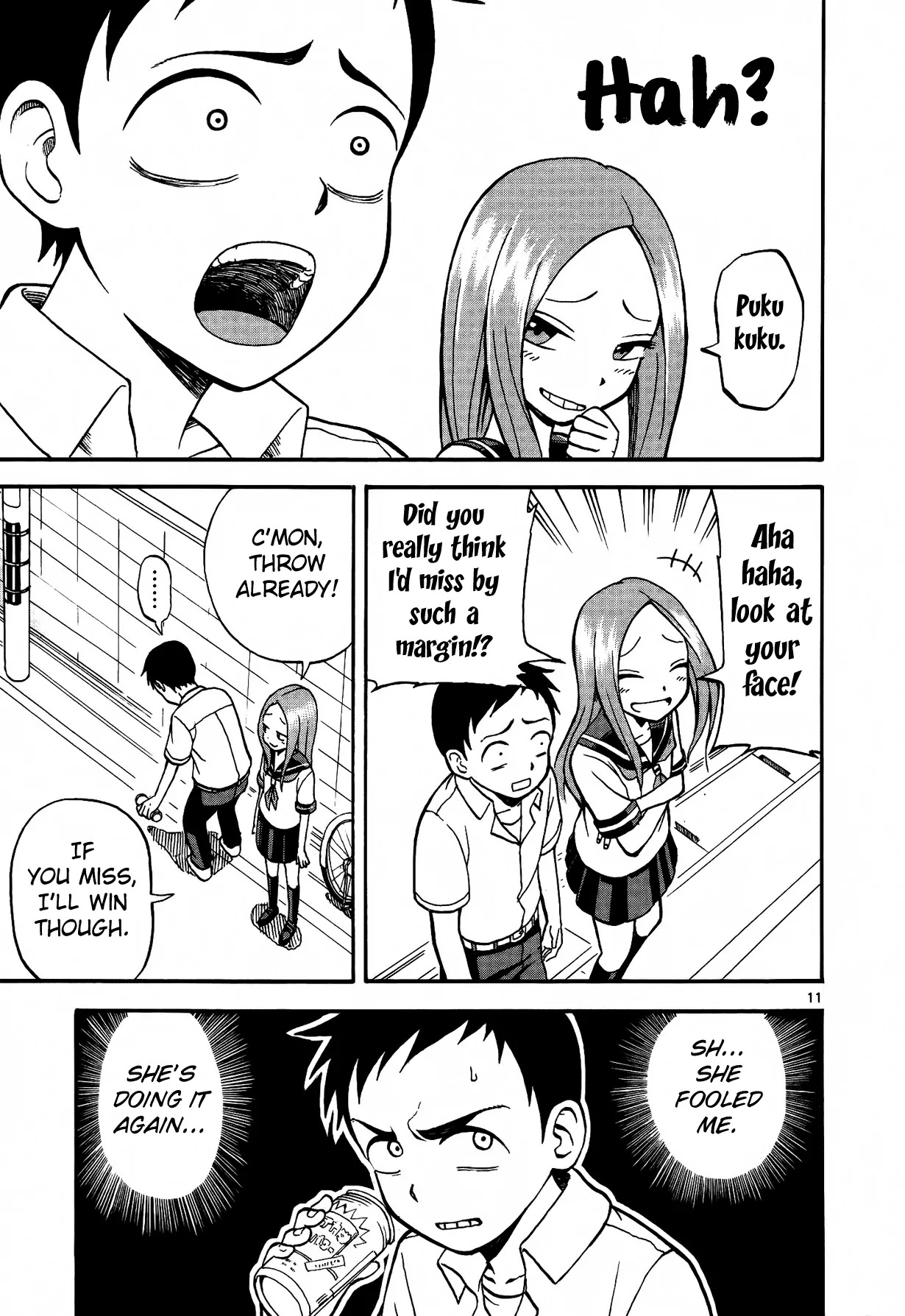 Karakai Jouzu no Takagi-san Chapter 5 page 12 - Chapter 5: Empty cans