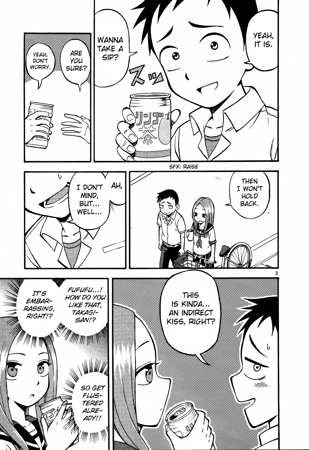 Karakai Jouzu no Takagi-san Chapter 5 page 4 - Chapter 5: Empty cans
