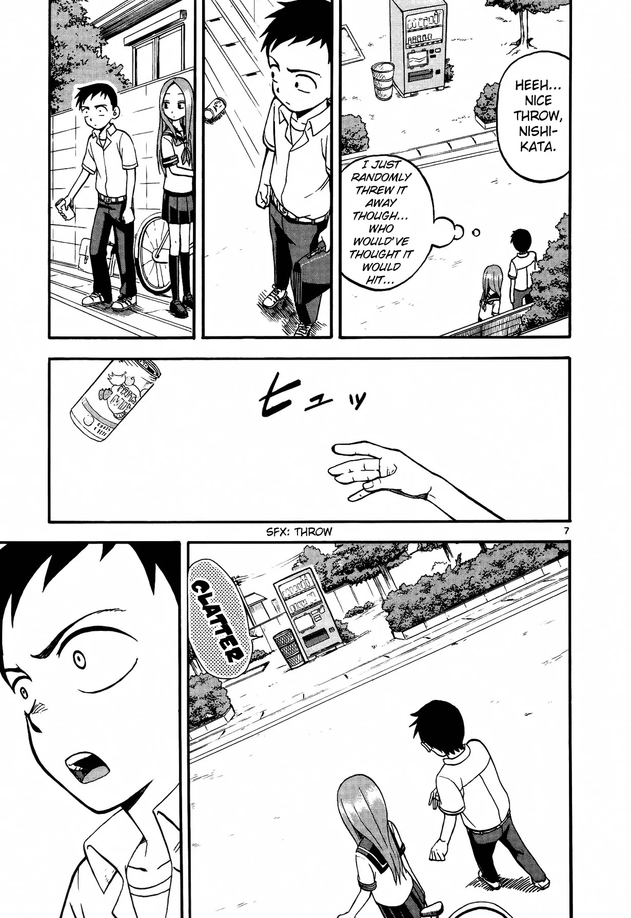 Karakai Jouzu no Takagi-san Chapter 5 page 8 - Chapter 5: Empty cans