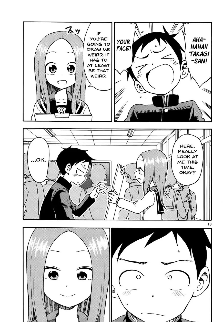 Karakai Jouzu no Takagi-san Chapter 50 page 13 - Chapter 50: Portrait