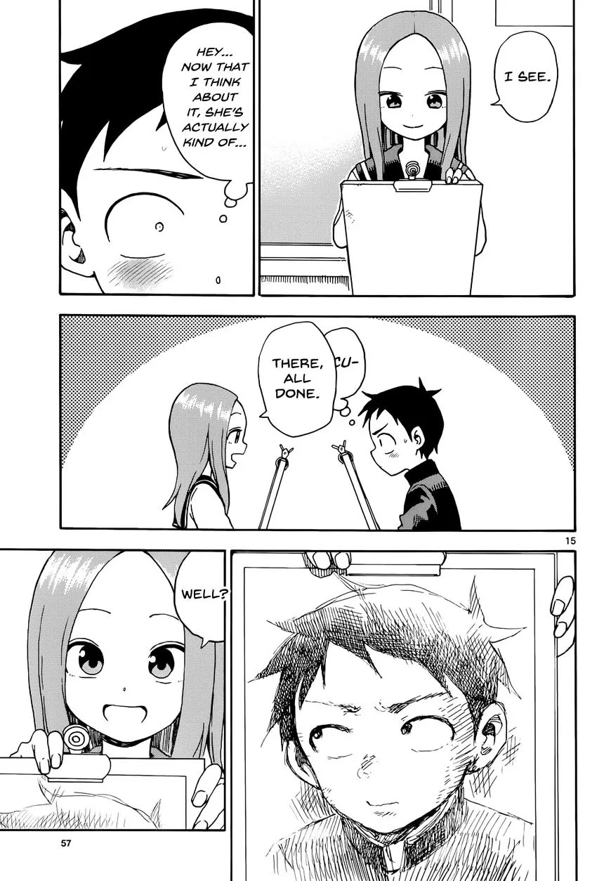Karakai Jouzu no Takagi-san Chapter 50 page 15 - Chapter 50: Portrait