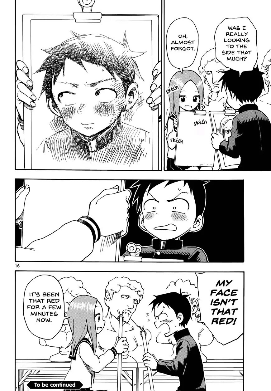 Karakai Jouzu no Takagi-san Chapter 50 page 16 - Chapter 50: Portrait