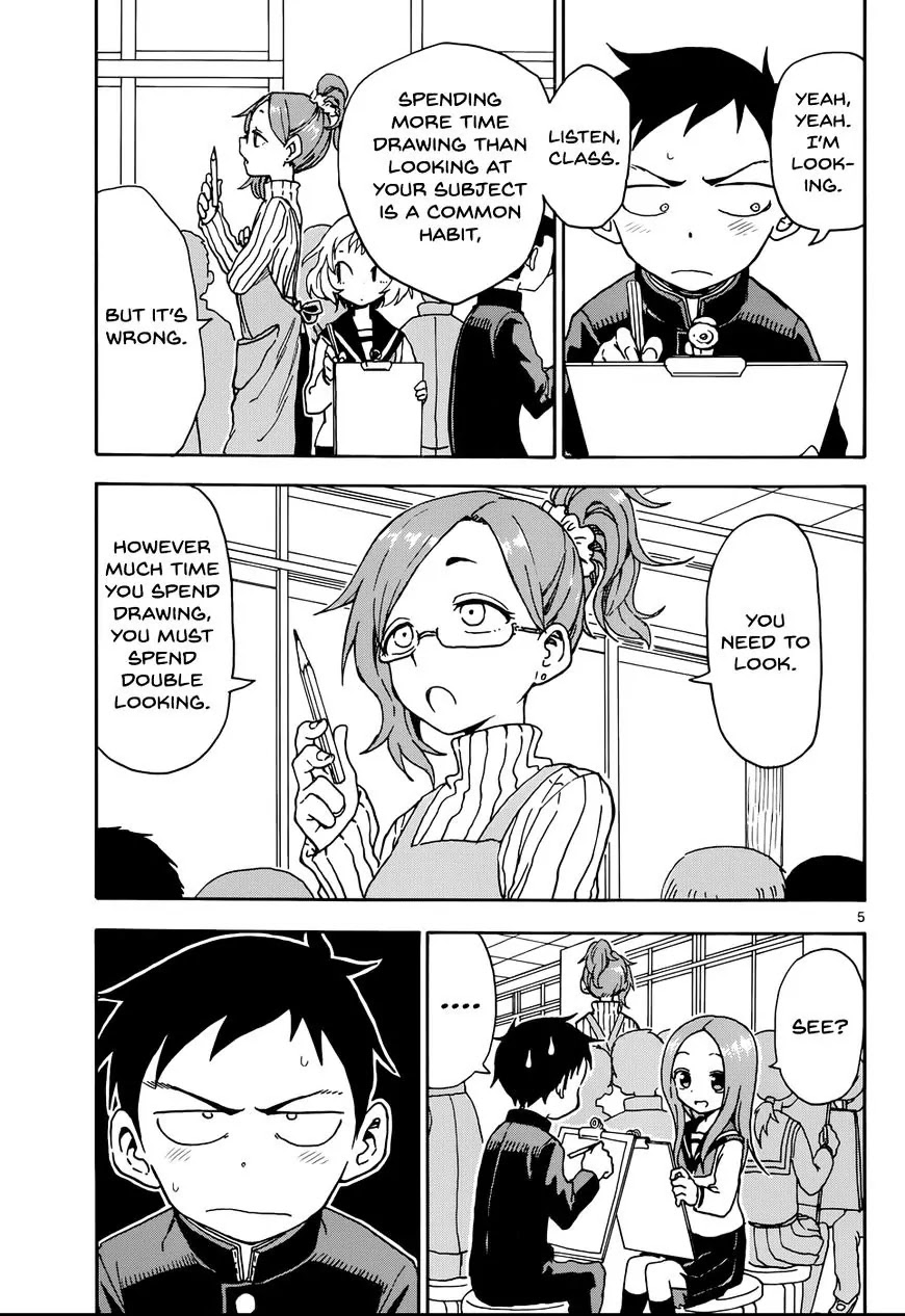 Karakai Jouzu no Takagi-san Chapter 50 page 5 - Chapter 50: Portrait