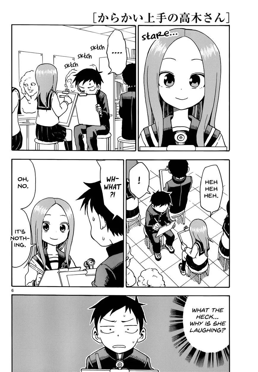 Karakai Jouzu no Takagi-san Chapter 50 page 6 - Chapter 50: Portrait