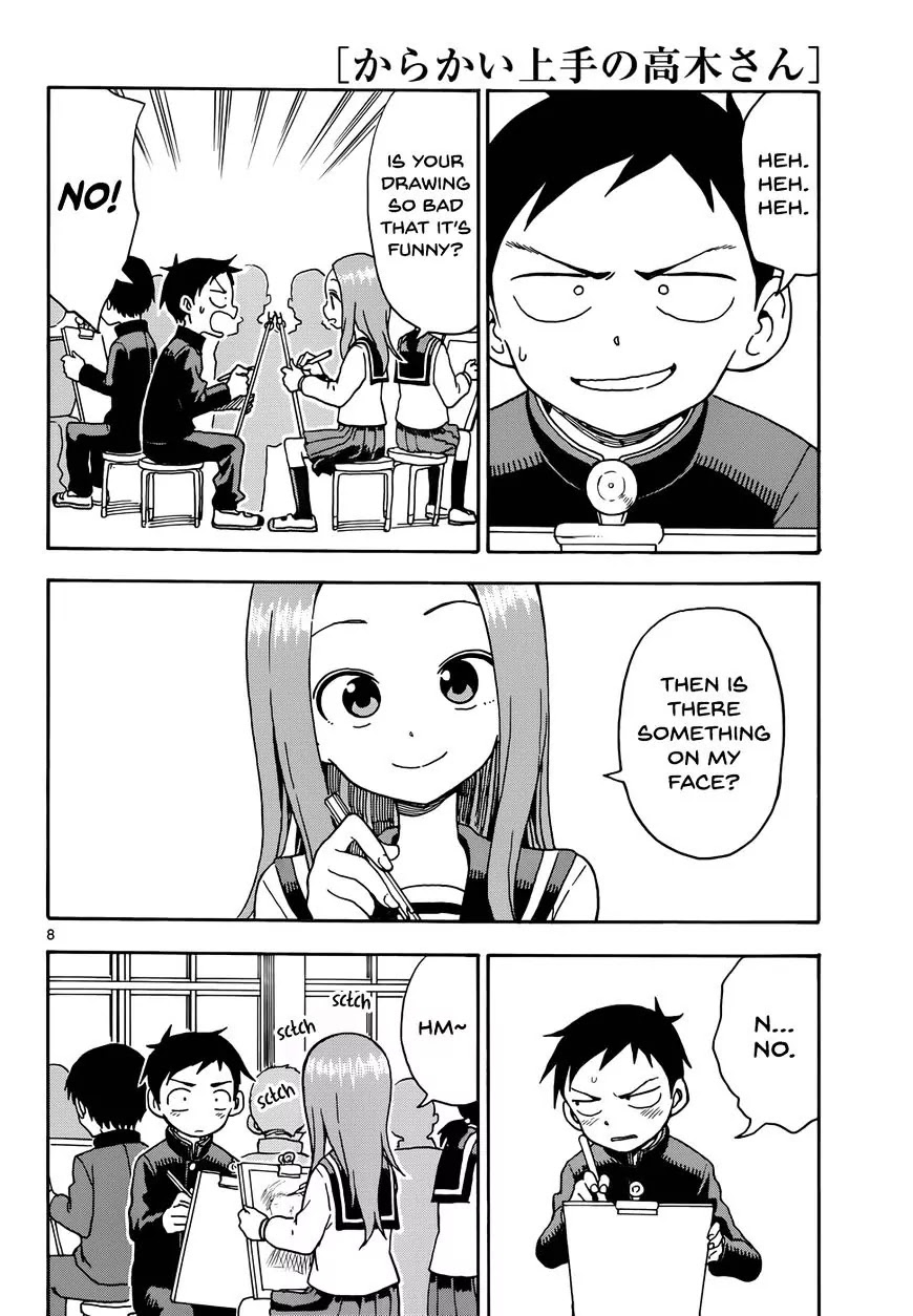 Karakai Jouzu no Takagi-san Chapter 50 page 8 - Chapter 50: Portrait