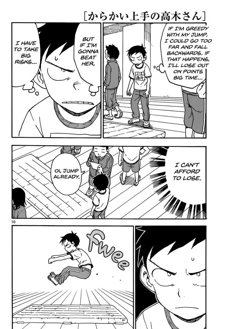 Karakai Jouzu no Takagi-san Chapter 51 page 11 - Chapter 51: Fitness Test