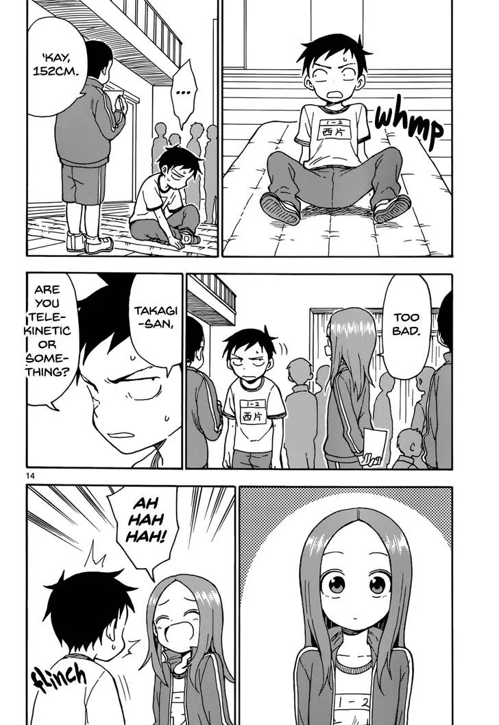 Karakai Jouzu no Takagi-san Chapter 51 page 15 - Chapter 51: Fitness Test