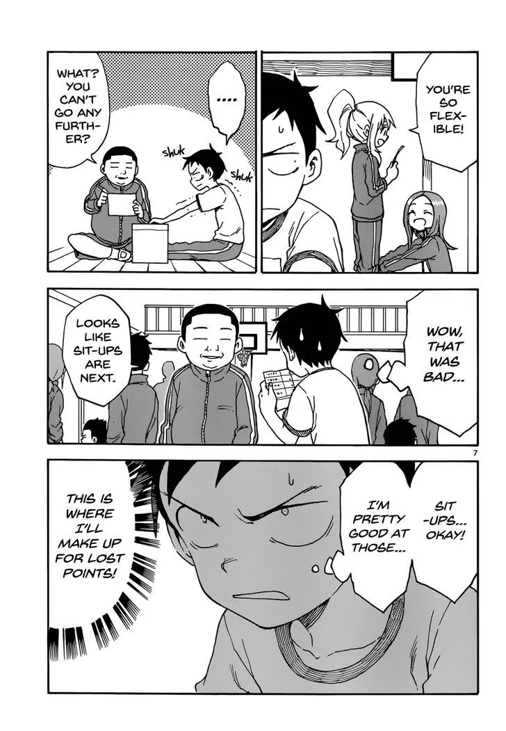 Karakai Jouzu no Takagi-san Chapter 51 page 8 - Chapter 51: Fitness Test