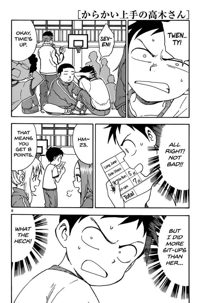 Karakai Jouzu no Takagi-san Chapter 51 page 9 - Chapter 51: Fitness Test