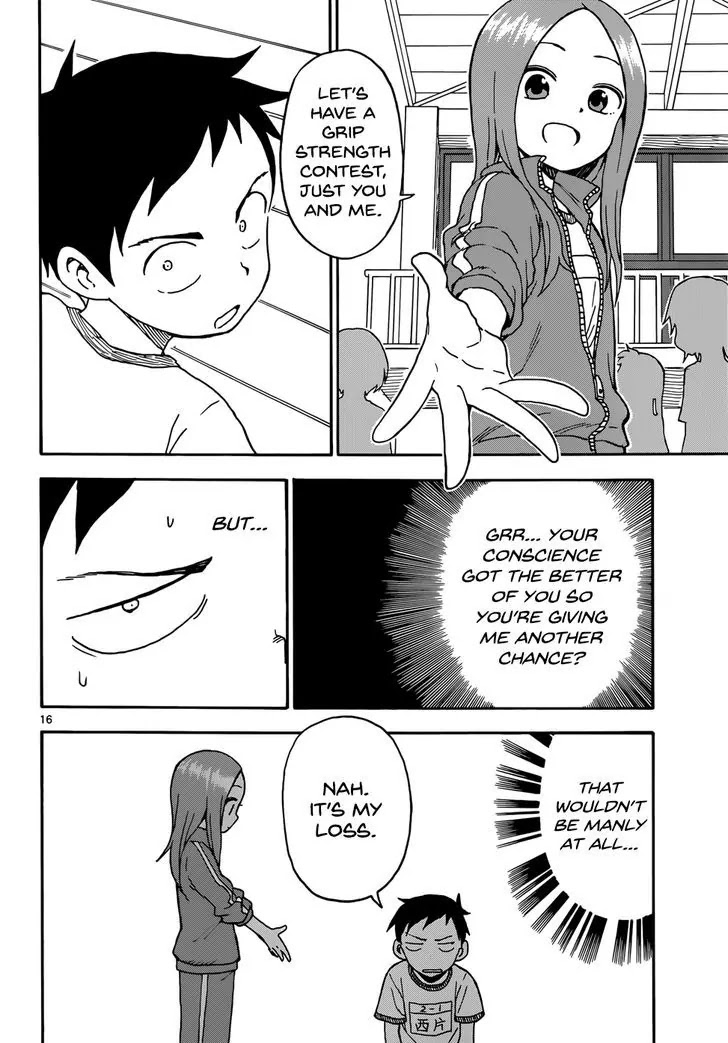 Karakai Jouzu no Takagi-san Chapter 52 page 16 - Chapter 52: Revenge