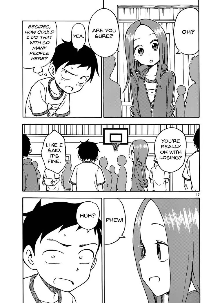 Karakai Jouzu no Takagi-san Chapter 52 page 17 - Chapter 52: Revenge