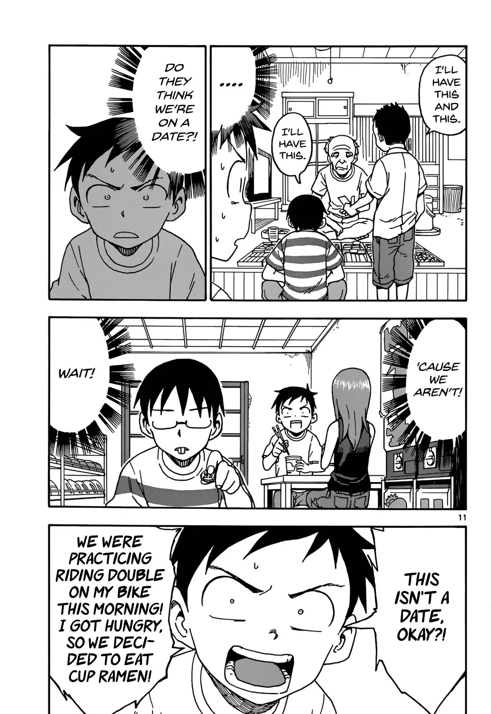 Karakai Jouzu no Takagi-san Chapter 53 page 11 - Chapter 53: Date