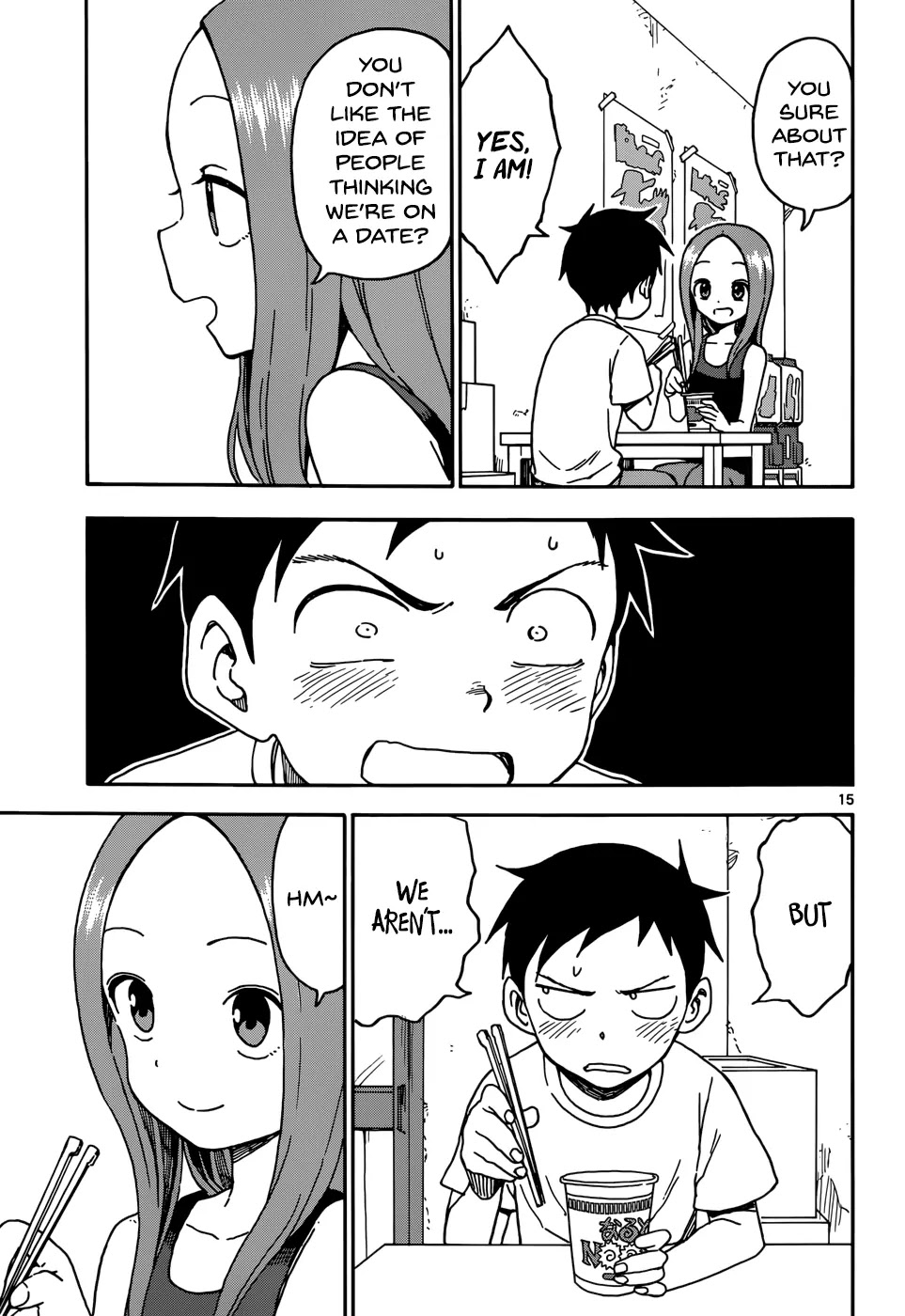 Karakai Jouzu no Takagi-san Chapter 53 page 15 - Chapter 53: Date