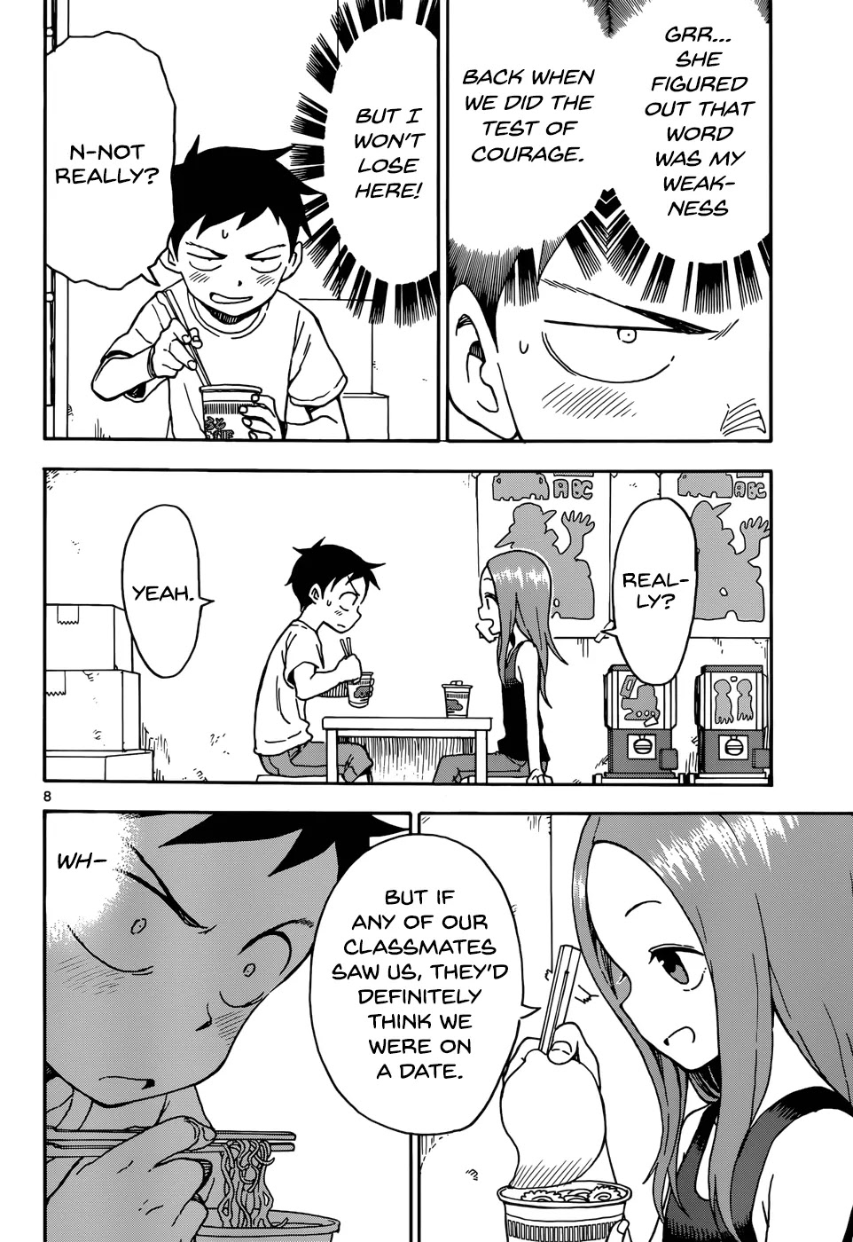 Karakai Jouzu no Takagi-san Chapter 53 page 8 - Chapter 53: Date