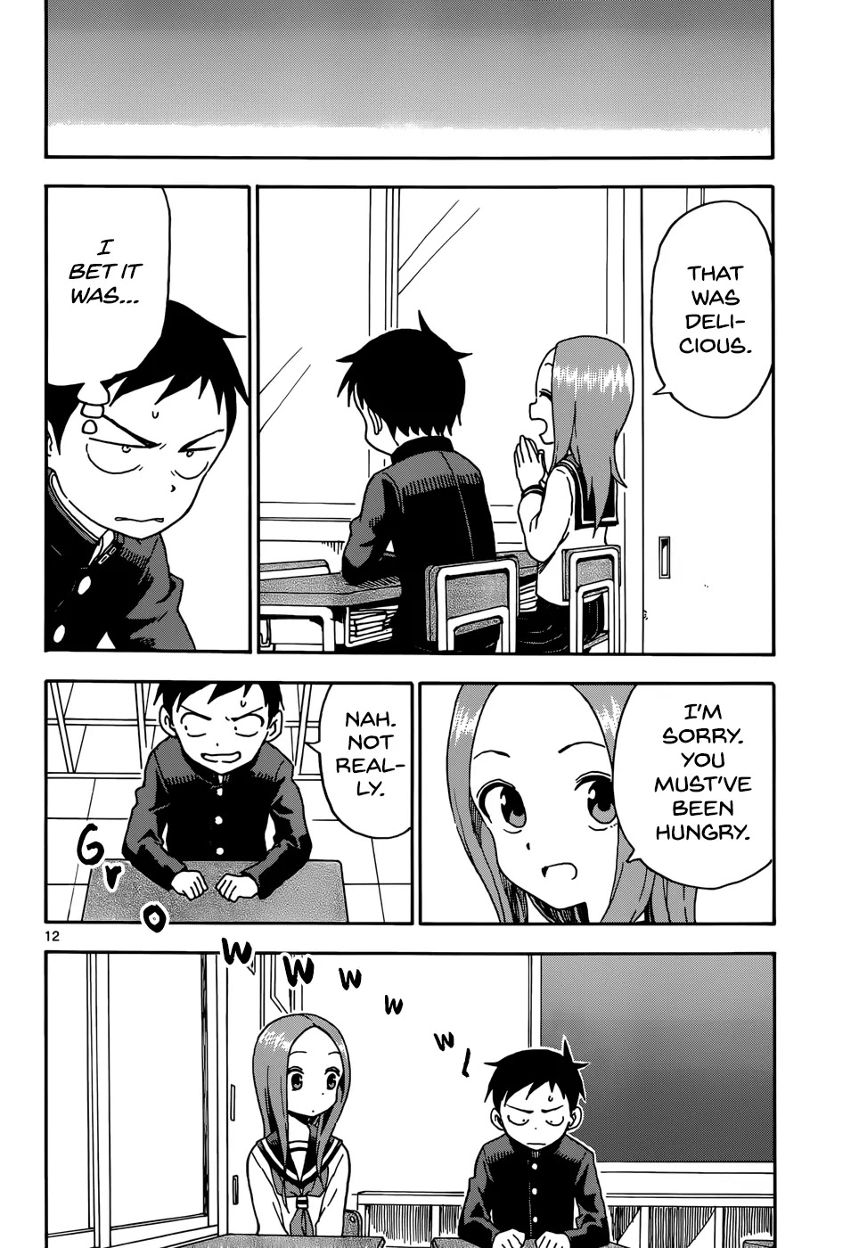 Karakai Jouzu no Takagi-san Chapter 54 page 12 - Chapter 54: Daifuku