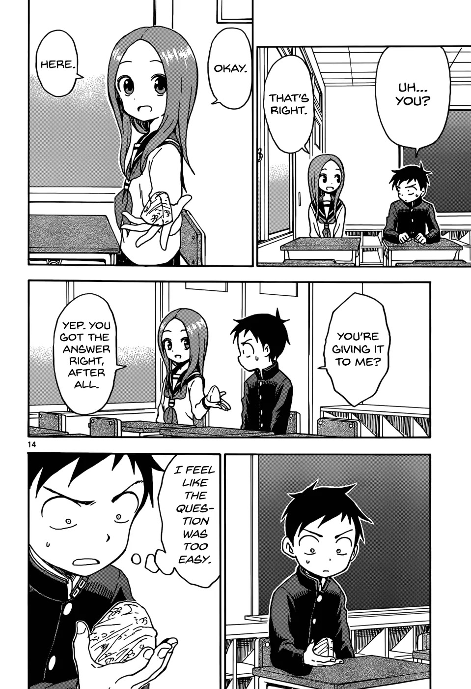 Karakai Jouzu no Takagi-san Chapter 54 page 14 - Chapter 54: Daifuku