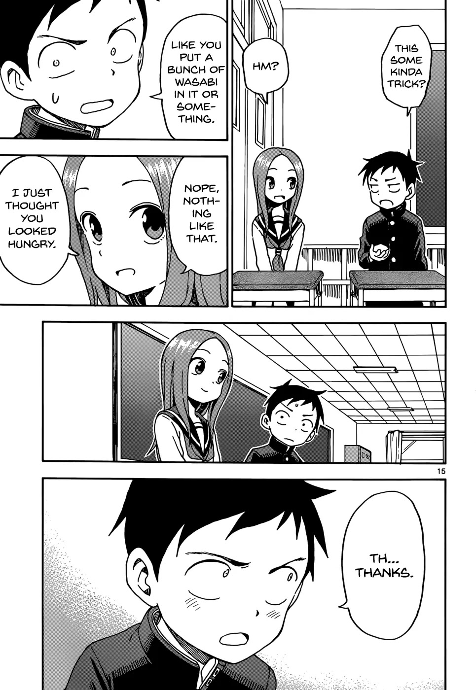 Karakai Jouzu no Takagi-san Chapter 54 page 15 - Chapter 54: Daifuku