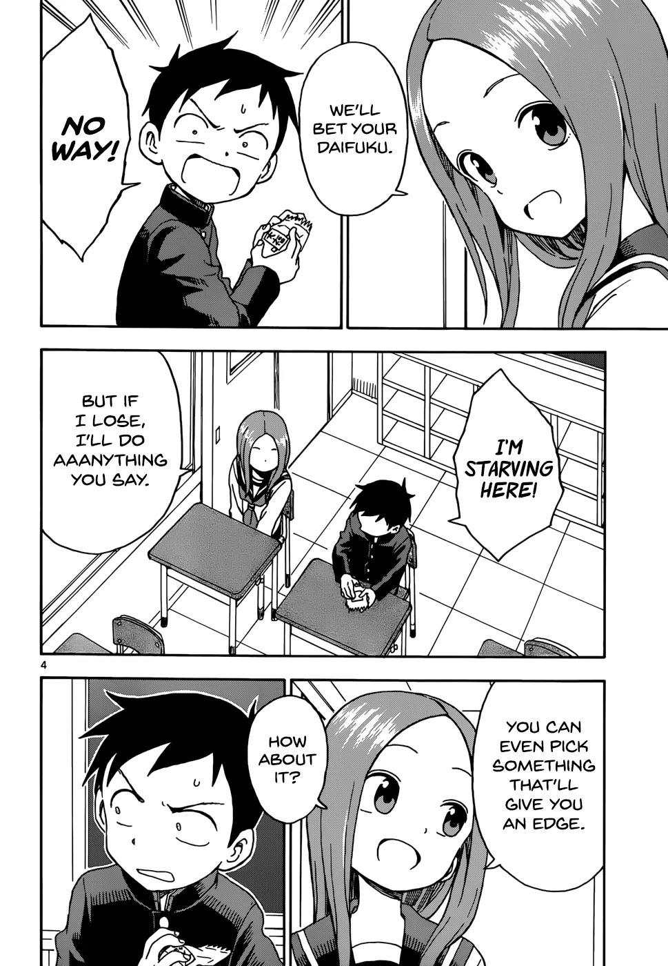 Karakai Jouzu no Takagi-san Chapter 54 page 4 - Chapter 54: Daifuku