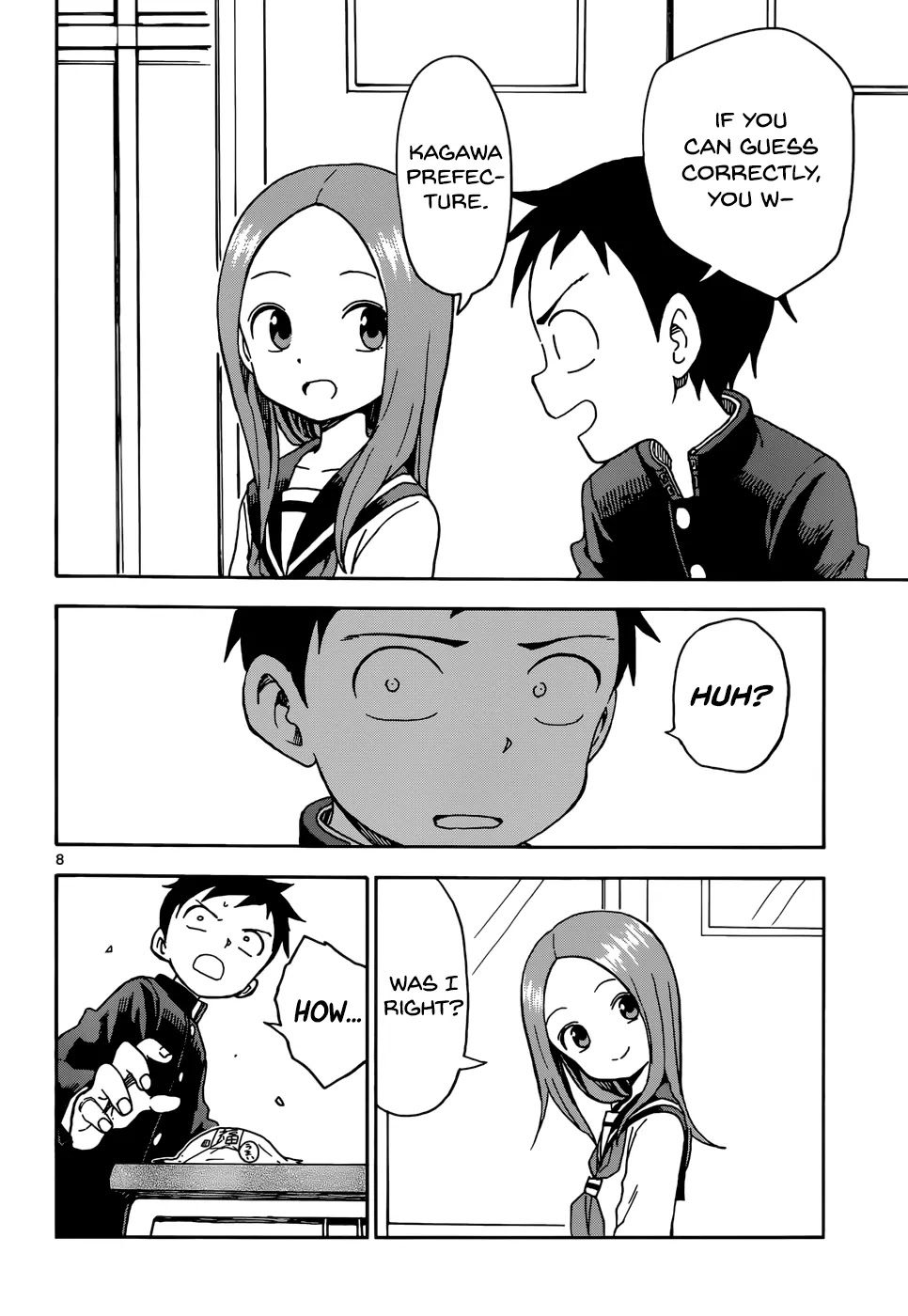 Karakai Jouzu no Takagi-san Chapter 54 page 8 - Chapter 54: Daifuku