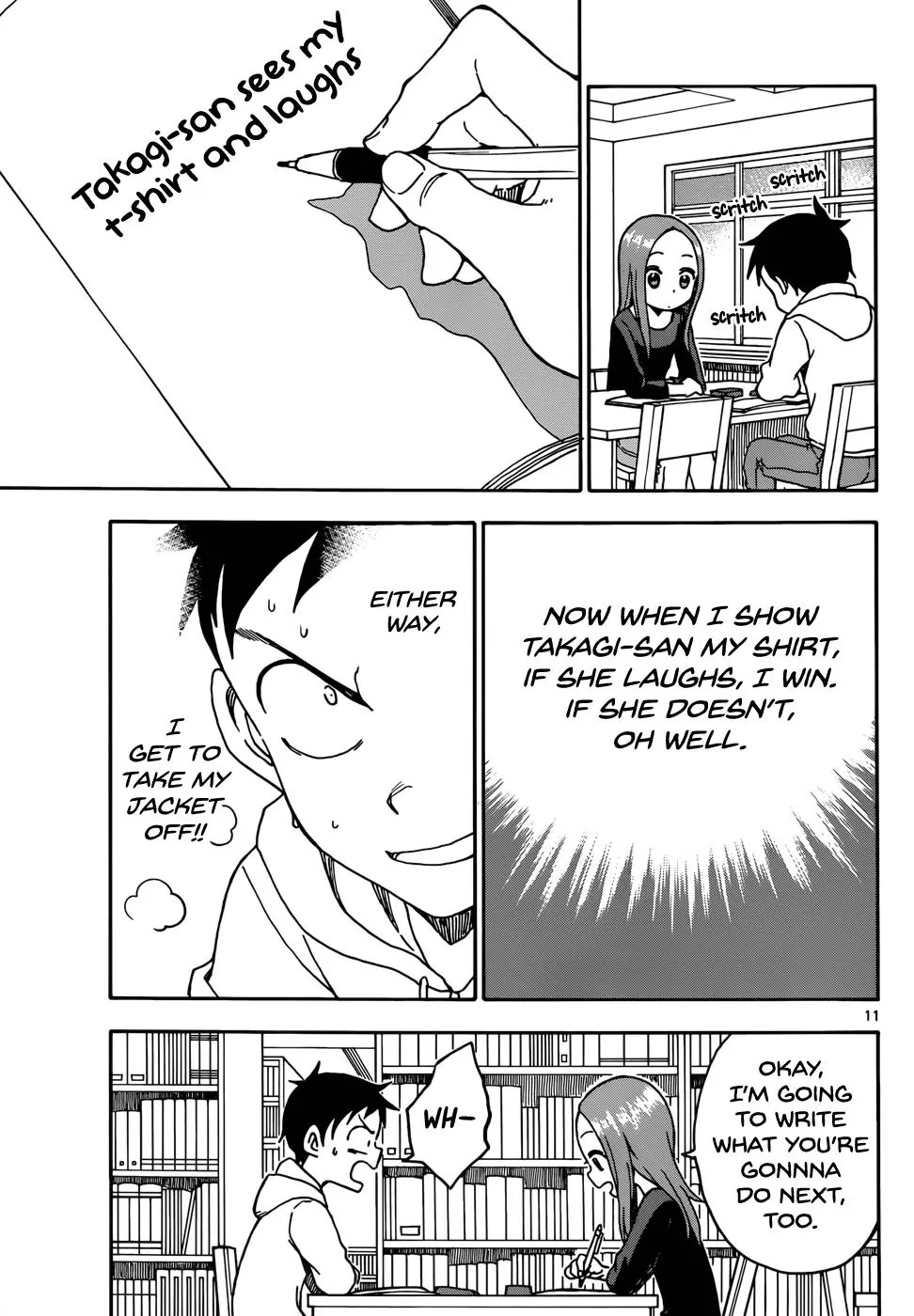Karakai Jouzu no Takagi-san Chapter 55 page 11 - Chapter 55: T-Shirt