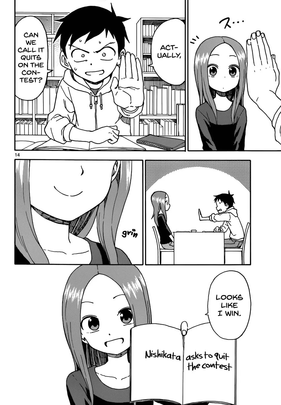 Karakai Jouzu no Takagi-san Chapter 55 page 14 - Chapter 55: T-Shirt