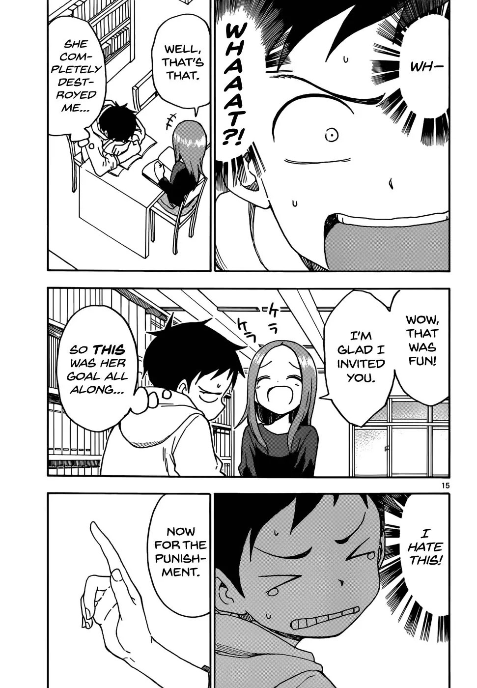 Karakai Jouzu no Takagi-san Chapter 55 page 15 - Chapter 55: T-Shirt